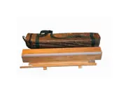 (Greenline-RollUp "Bambus Quader" mit Bedruckung)